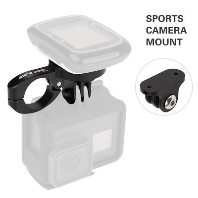 Suporte para computador de guiador de bicicleta TT de 22,2 mm com 4 adaptadores para Garmin para Bryton para Cateye para câmera esportiva