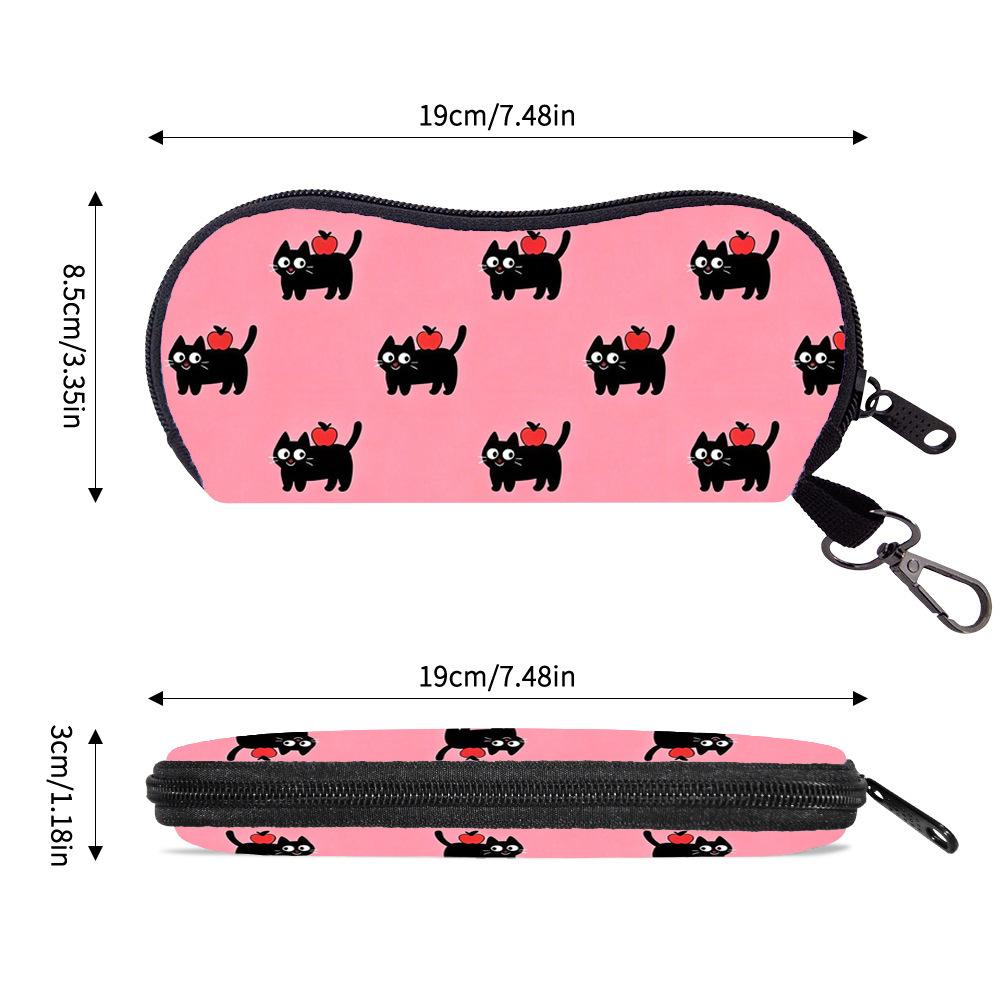 Neoprene Glasses Holder Water Resistant Glasses Holder With Carabiner Sunglasses Pouch Scratch Resistant Eyeglasses Case