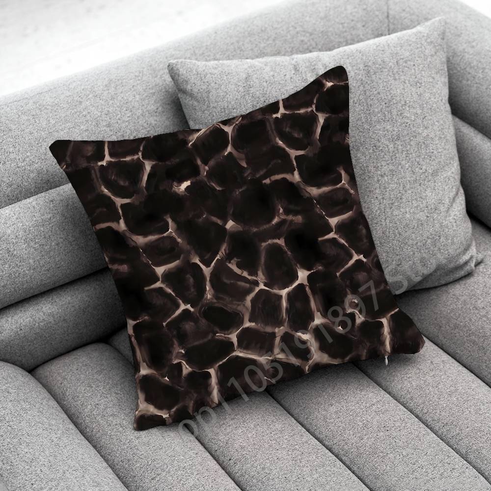 

Tortoise Shell Marble Turtle Texture Throw Pillow Case For 30cm 40cm 45*45cm 50cm 55cm Square Sofa Pillowcase Shell 30cmx30cm