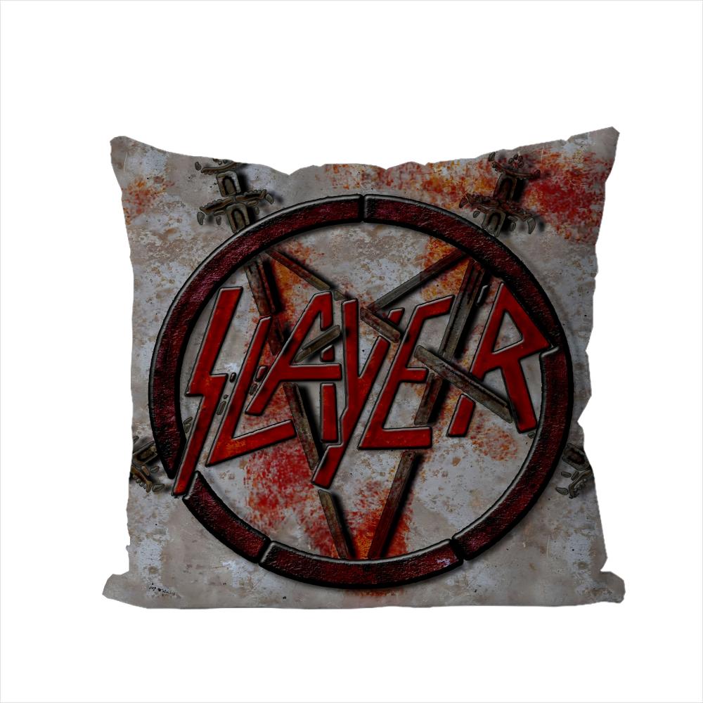 Band SSlayer Pillow Case For Car Sofa Decorative Home Doublesided Print Plush Square Throw Pillow Cushion Cover