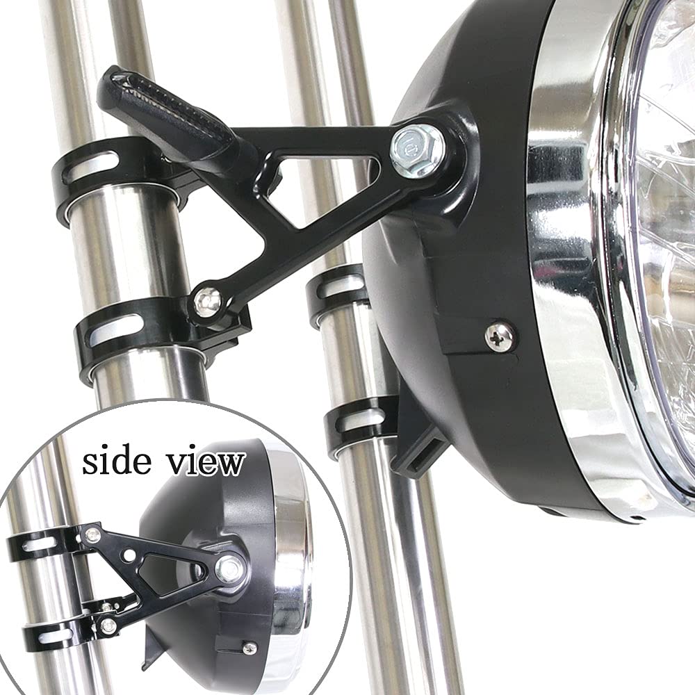 Headlight Stay, For Forks, Aluminum Billet 1.2 Inches (31 Mm), 1.3 Inches (33 Mm),