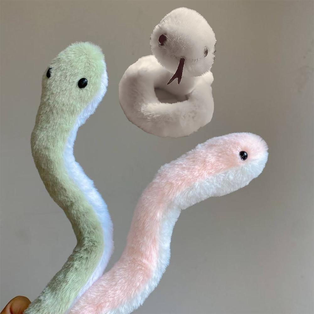 Schlangenjahr Plüschtier Neue Kreative Maskottchenpuppe Ein Plüschschlangenspielzeug mit frei konkaven und konvexen Formen Geburtstagsgeschenke 38cm