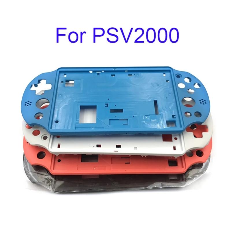 For Slim Game Console Housing Front Lcd Panel Frame Back Cover Shell Shock Absorption Antiscratch Repair Part