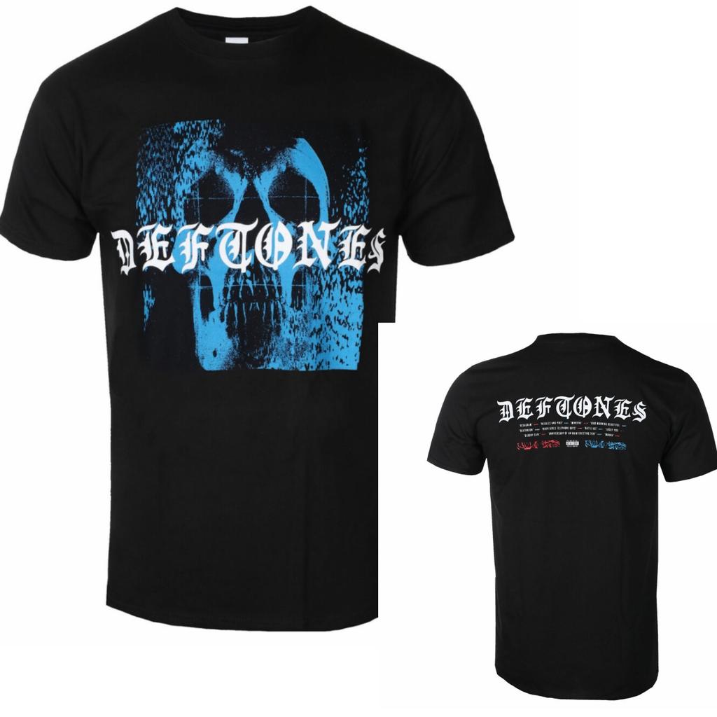 T-shirt in Cotone Grafica Deftones Unisex Estiva Manica Corta Marca di Moda Tee Lusso Casual Vintage Tees