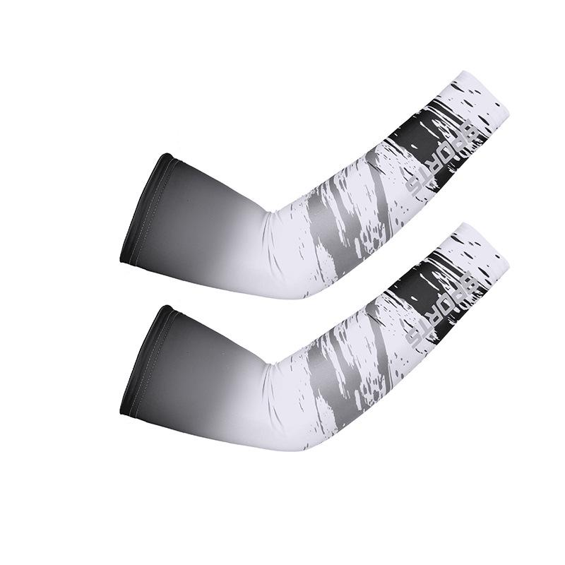 Sport Style Sun Protection Breathable Cycling Arm Warmers for Men and Women - Thin Ice Silk Sleeves
