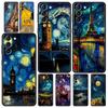 Starry Night Van Gogh Phone Case For Samsung Galaxy S24 S23 Ultra S22 S21 S20 FE 5G S10 S10E S9 Plus S8 Silicone Black Cover