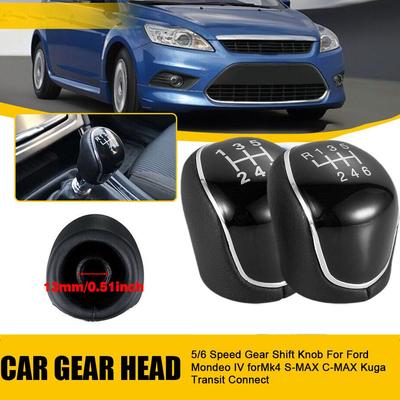 1 Stück 5/6 Gang Kuga Schalthebelknauf Autozubehör für FORD Mondeo IV Für S-MAX C-MAX Kuga Transit Connect H0P5