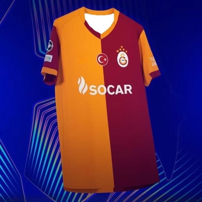 

2026 Turkish Super League Galatasaray FC 2025-26 Season Jersey Unisex Short-Sleeve T-Shirt Breathable Quick-drying Jersey M