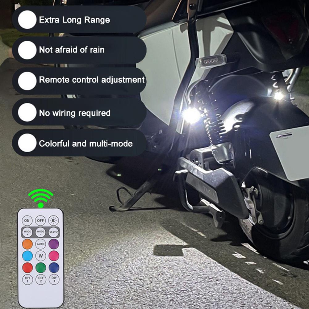 Motorcycles Led Flashing Lights LED Night Light Battery Powered Small Strong Light For RC-Car