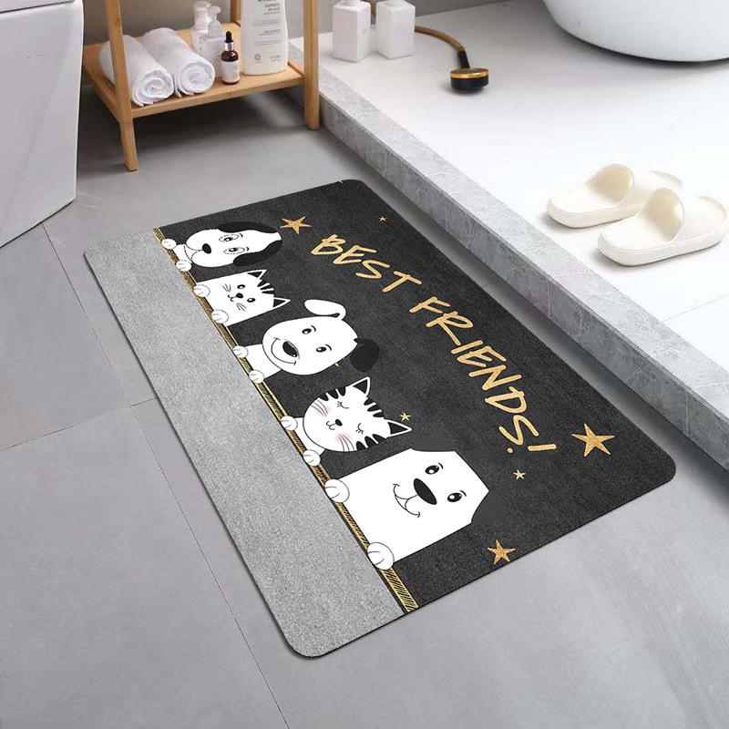 Entrance Door Mat Kitchen Carpet Bathroom Entrance Mat Floor Mat Foot Pad