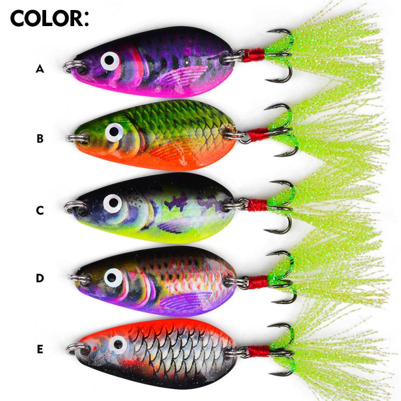 4.5CM11GTossingVIBLure Bait Metal Spinner Full Swim Layer Vibrating Fake Bait for Bass and Red Snapper