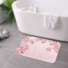 1PC Cherry Blossom Kitchen Rug Non-Slip Door Mat Pop Design Bathroom Rug Bath Mat Carpet for Home Sink Laundry Decoreeree