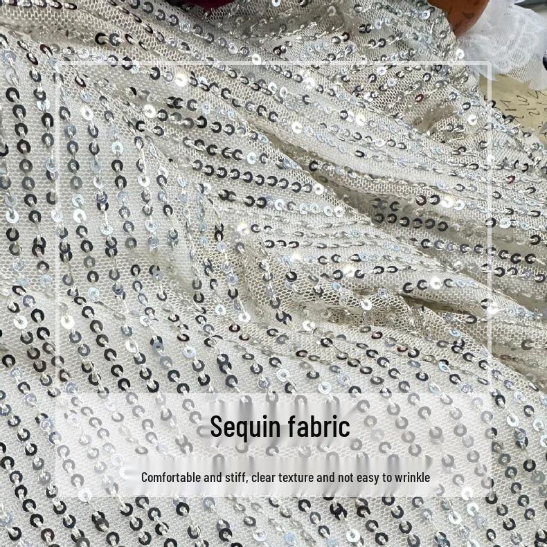 Pantaloni da Donna a Gamba Larga Lunghi Fino ai Piedi con Perle e Paillettes alla Moda 2025