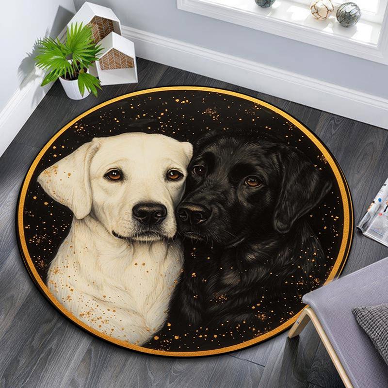 Cartoon Print Round Area Rug,Carpet Rug for Living Room Bedroom Sofa Playroom Decor,Non-slip Floor Mat