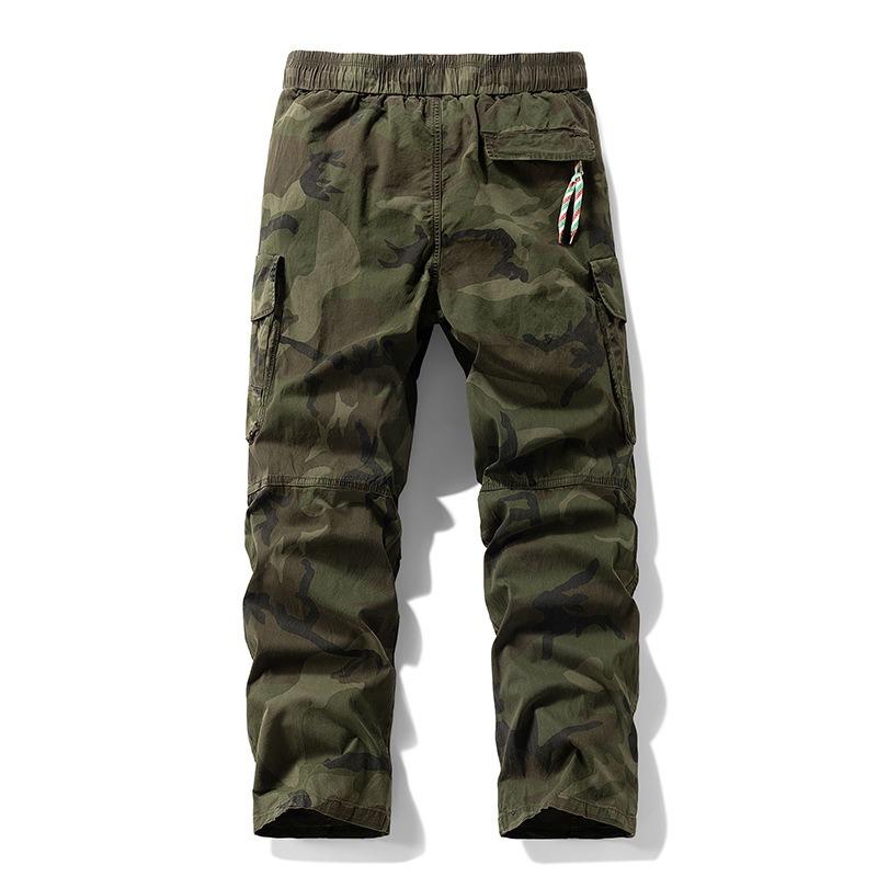 Summer New Camouflage Overalls Trendy Pants Men's High-end Camouflage Pants Loose Casual Men's Trousers