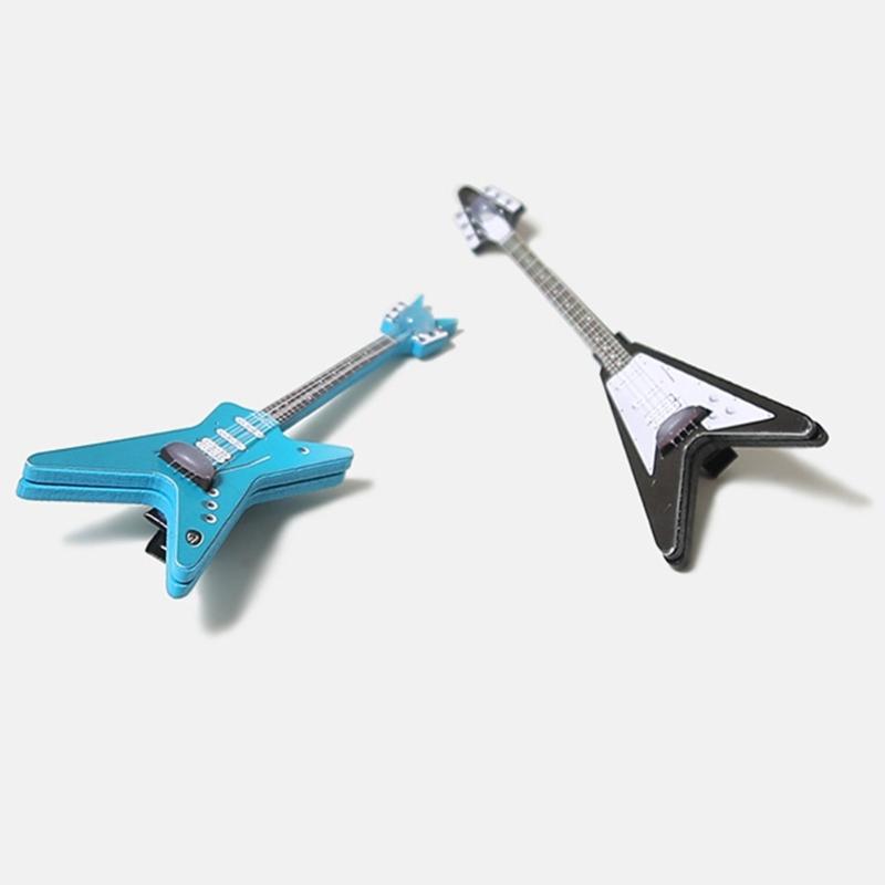 E-Bass Elegant 2000er Seitenclip Gitarre Haarspange Bass Kreativ Neuheit Gitarre Musikinstrument Rock