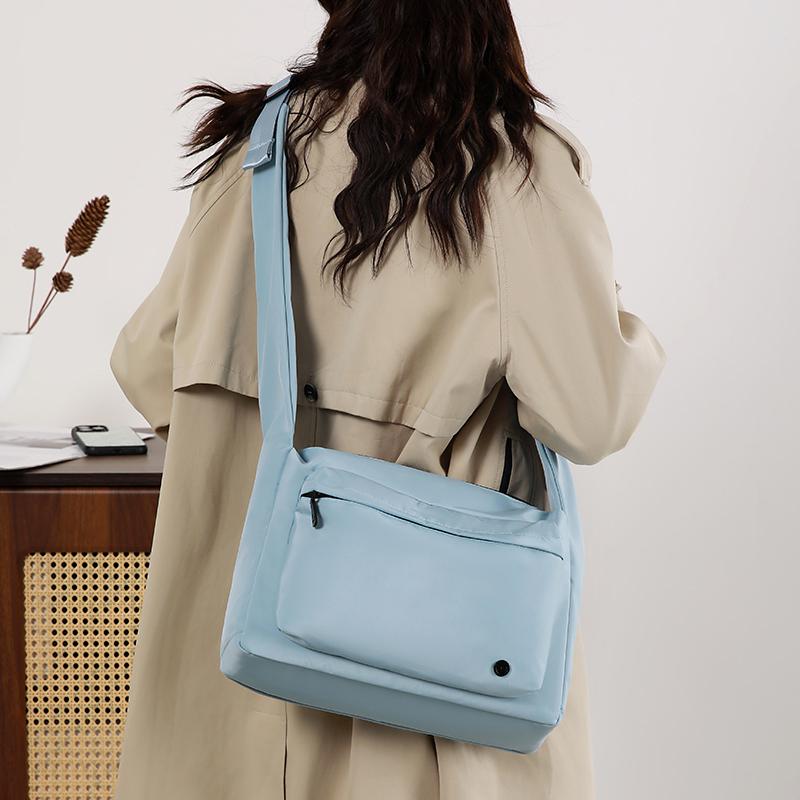Nylon Bag Women's Multi-compartment Shoulder Bag Lightweight Crossbody Bag