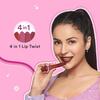 SUGAR POP 4 in 1 Lip Twist Stackable Satin Matte Lipstick Travel Friendly Multi Use Makeup Set 6.4g Bare Perfection