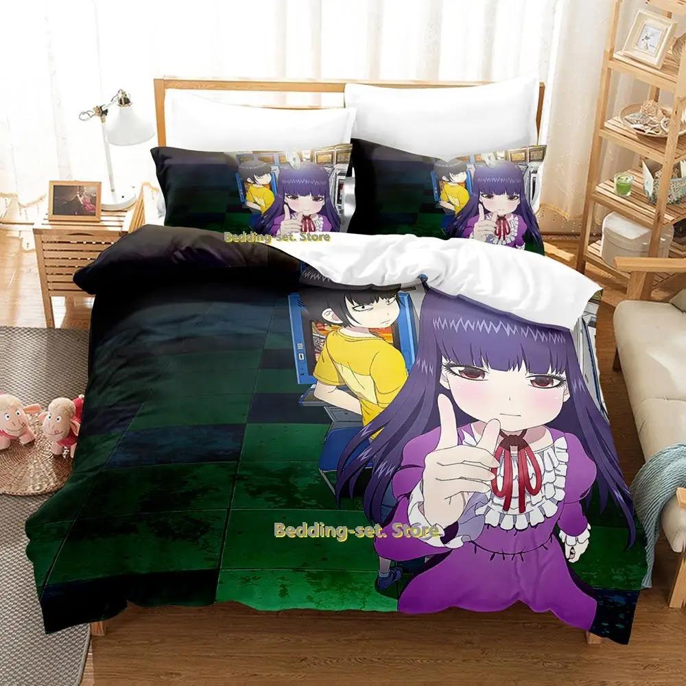 

Kawaii Hi Score Girl Постельное белье Комплект односпальных двуспальных кроватей для взрослых и детей, пододеяльники, наборы для девочек, аниме-кровать 70x133cm 2pcs