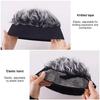 Autumn and Winter One-piece Wig Hat Male Landlord Hat Fashion Version Plush Retro Street Parody Brimless Trendy Knitted Hat