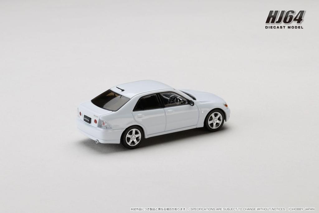 Hobby Japan HJ64 Scale Toyota Altezza RS200 1998 Super White II Finished Model HJ641080AW 1/64 (E10)