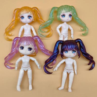 4-inch BJD Fashion Doll: 13cm Body with Movable Hands, Perfect for Repainting and Customizing.