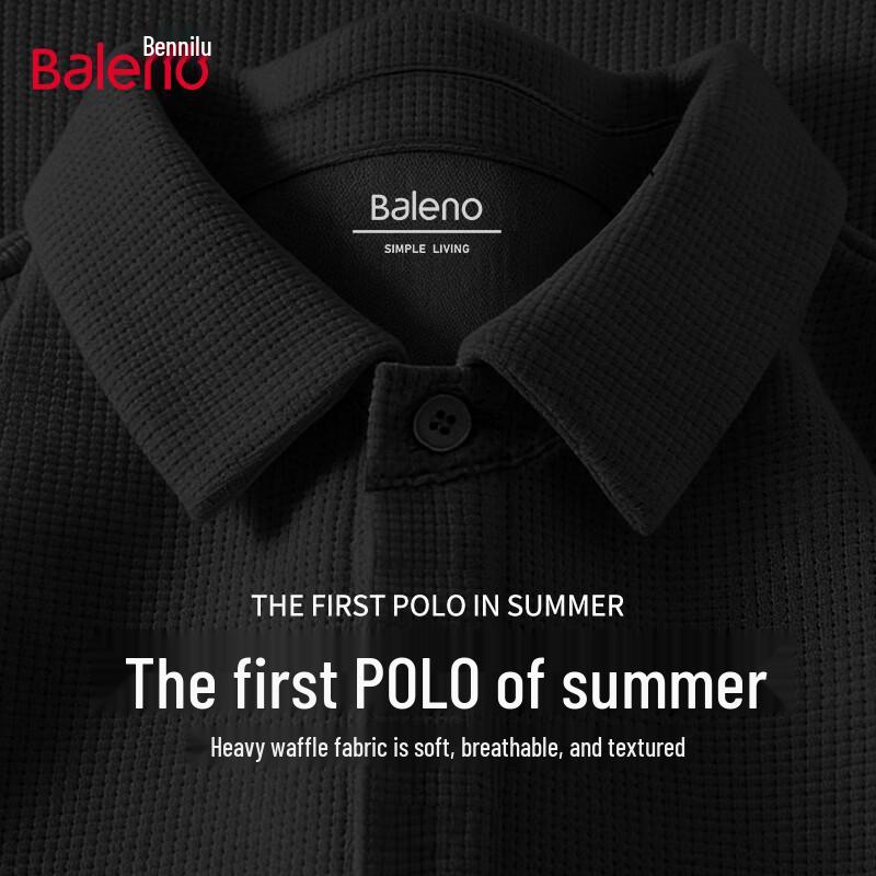 Baleno Men s Waffle Knit Short Sleeve Polo Shirt 2XL