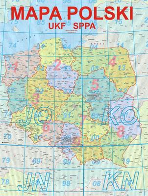 Map of Poland with Districts