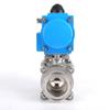 304 Stainless Steel Pneumatic Ball Valve with Quick-Connect Flange and Clamp | DN15-20