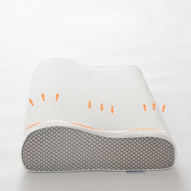 Neck Pillow Solid Color High and Low Pillow Soft Adult Pillow Cotton Fit Memory Pillow