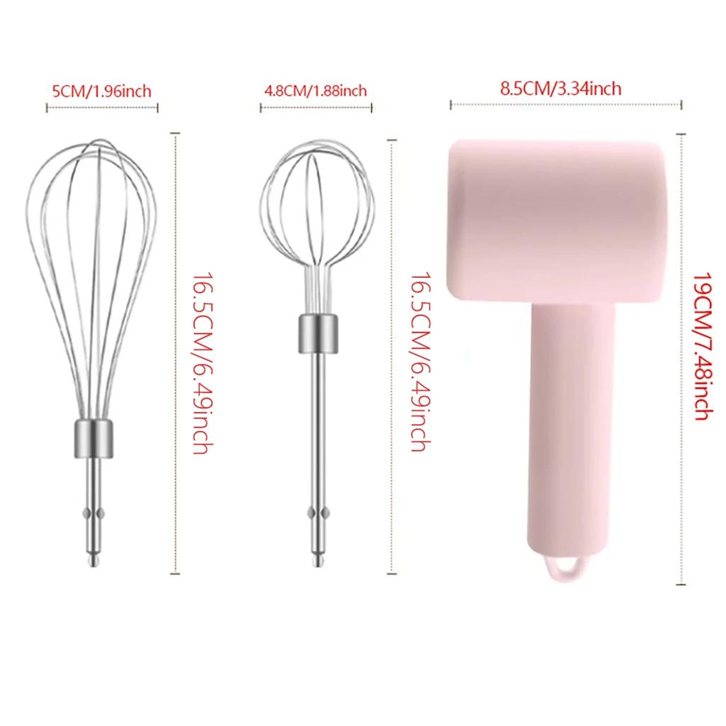 1PC Handheld Electric Egg Beater and Mixer - USB Charging, Portable Mixer with 3-speed Control, Suitable for Cakes, Cookies, and