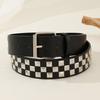 Pánský pásek se čtvercovými korálky Pyramidové zdobení Punk Hip Hop Styl Nastavitelná délka Pás Džíny Pásek