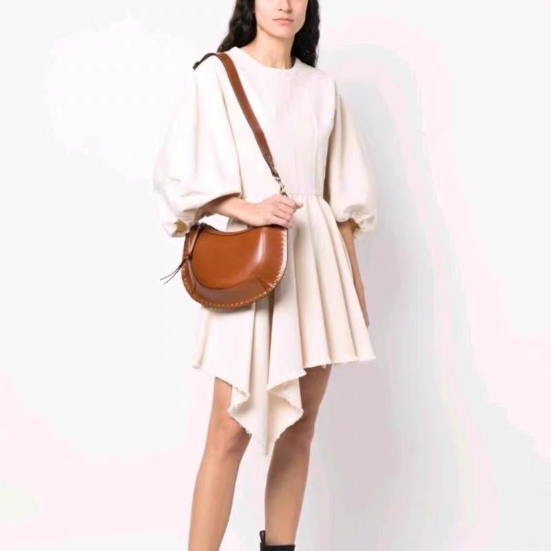 Exquisite Rivet Half-Moon Crossbody Bag European And American Hot-Selling Single Shoulder Crescent Bag