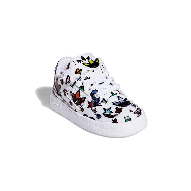 Jeremy Scott X Adidas Forum 84 Low I Monogram Baby Sneakers White Cloud-White Core-Black GX7177