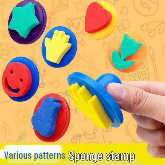 

DIY Children s Graffiti EVA Sponge Stamps – Cute Art Painting Tools