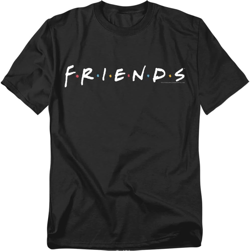 Popfunk Friends TV Show Logo Black T Shirt S