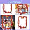 Christmas Party Photo Booth Props With Paper Frame For Adults And Kids Festive Decor
