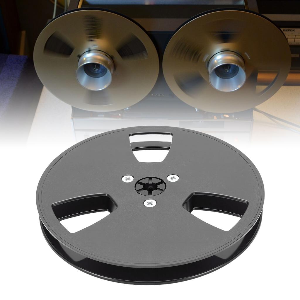 1Celsius4 5 Inch Empty Tape Reel Fit for Reel to Reel ABS Vintage Open Reel Sound Tape Empty Reel with 3 Holes