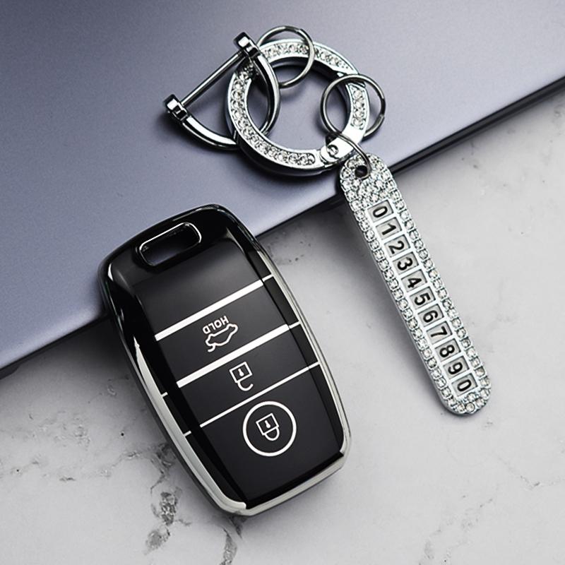 Car Remote Smart Key Case Cover For Kia Ceed Cerato Optima Rio Rio5 Sorento Sportage R K3 KX3 K4 K5 Shell Holder Bag Keychain