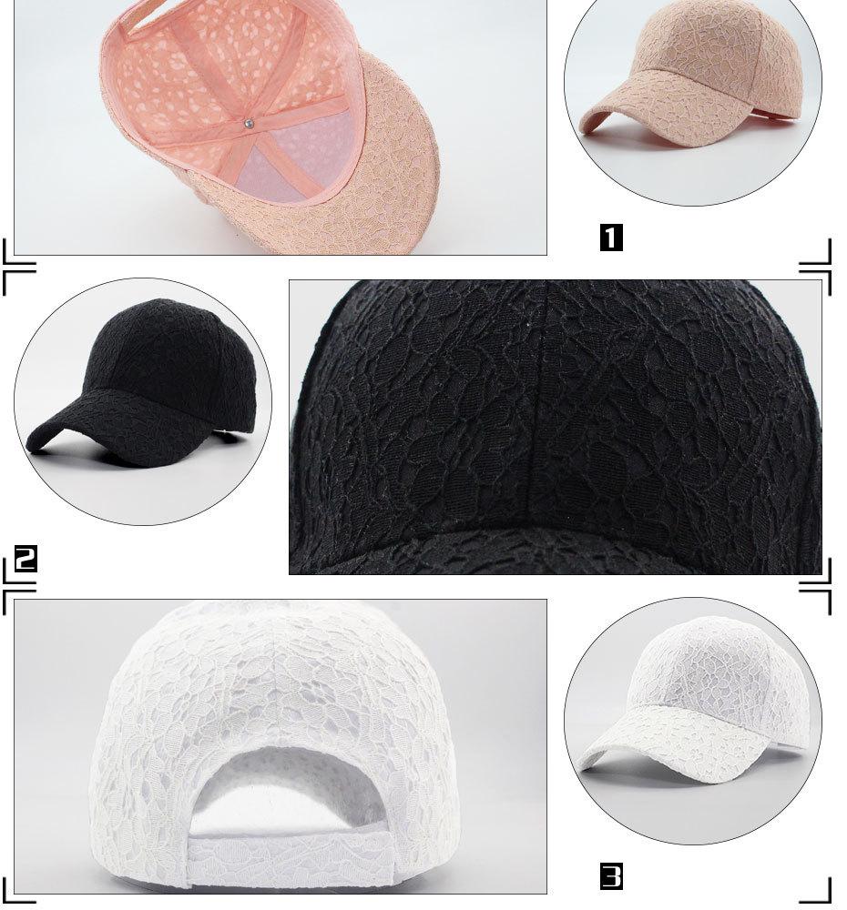 Women’s Versatile Lace Sunshade Baseball Cap - Korean Style