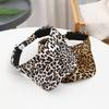 Empty Top Leopard Print Sun Hat Anti-UV Women Sunshade Hat Adjustable Sun Protection Hat  Ladies