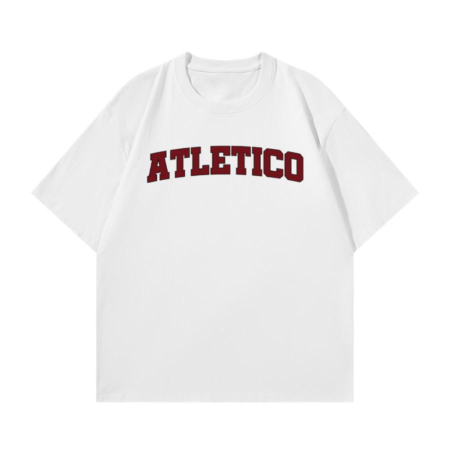 American Vintage College Style Buchstabenlogo Bedrucktes Lässiges Kurzarm-T-Shirt Grafik-T-Shirts