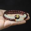5mm Blood Sandalwood Double Layer Bracelet Minimalist Literary Prayer Beads Ornament