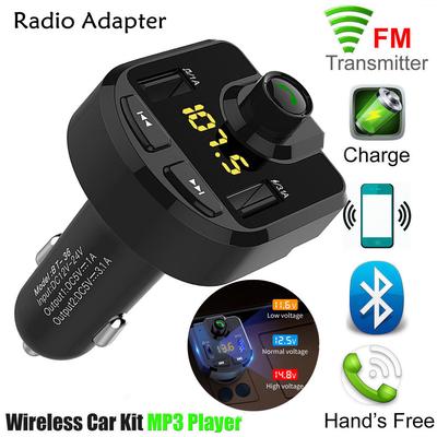 Car Bluetooth Kit FM Transmitter Wireless Radio Adapter USB Charger MP3 Player