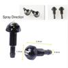 2 Pcs CNC Car Windshield Wiper Water Nozzles Hood Spray Jet Window Washer Nozzle