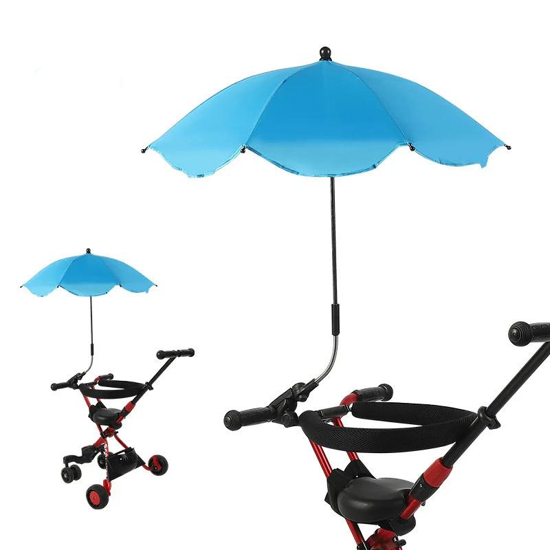 Universal Baby Parasol Baby Stroller Sun Shade Sun Protection Sun Shade for Strollers Waterproof Umbrella for Trolley