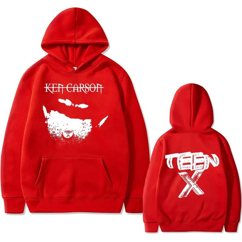 

Худи с графическим принтом Playboi Carti для подростков, толстовки рэпера Ken Carson, мужская винтажная оверсайз уличная одежда, мужские хип-хоп толстовки 3XL красный