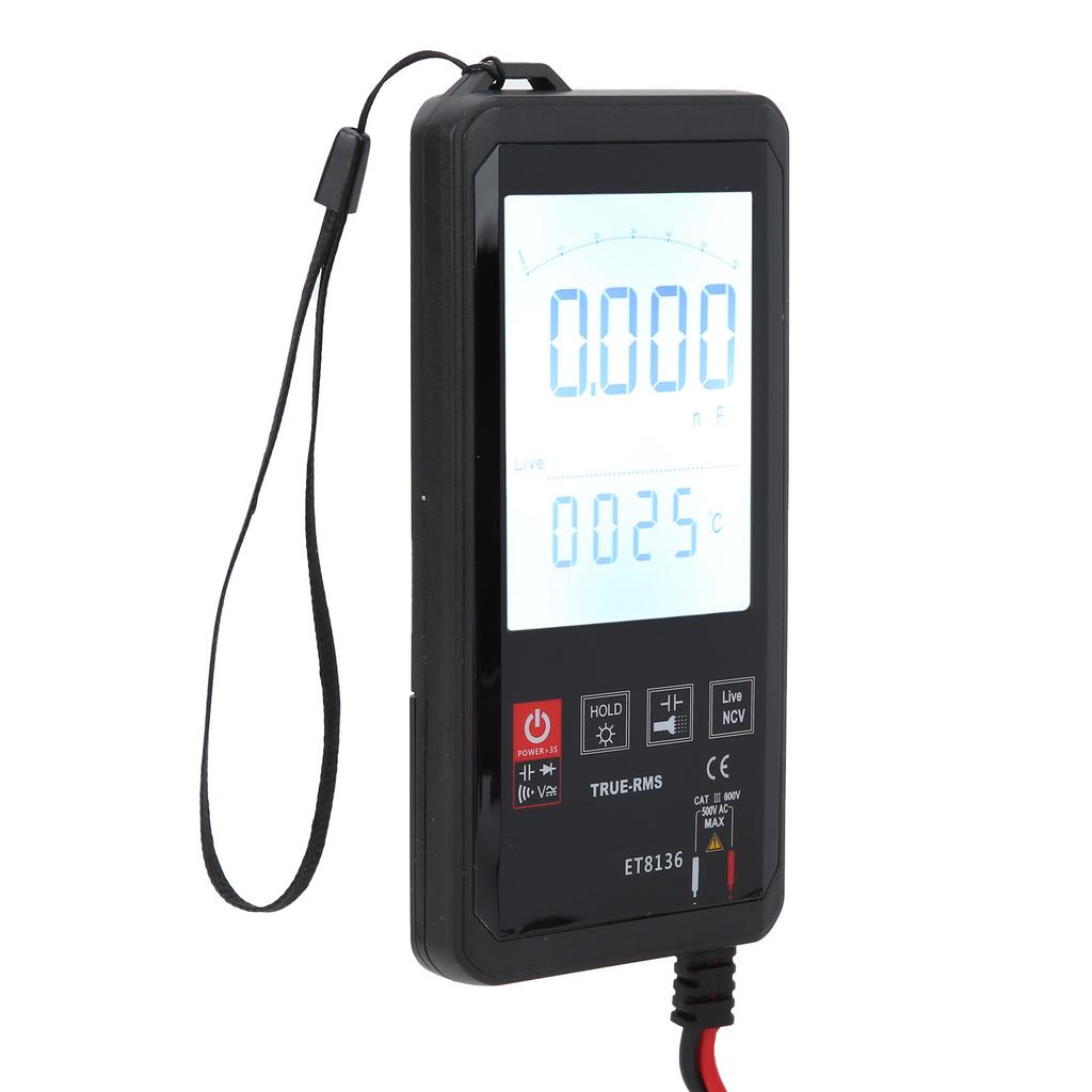 ET8136 Digital Multimeter with Touch Screen FullAutomatic DC AC Voltage Resistance Capacitance Tester