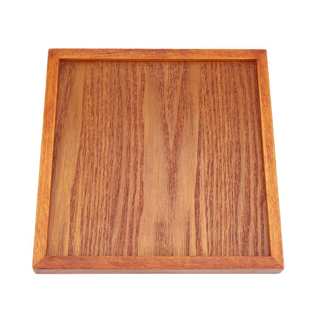 Solid Wood Serving Tray Smooth Food Tray Portable Appetizer Tray Cafe Restaurant