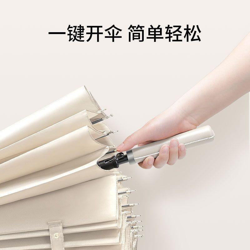 Umbrella Customized Automatic Umbrella Large Oversized Large Wholesale Straight Pole Long Handle Umbrella Weather and Rain Printed Logo